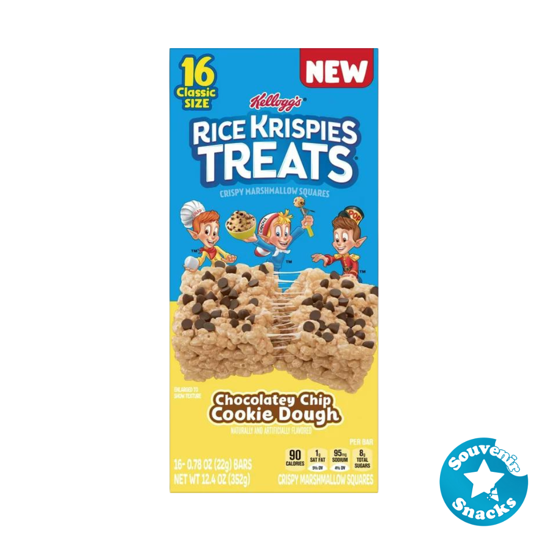 Chocolate Chip Cookie Dough Rice Krispies Treats