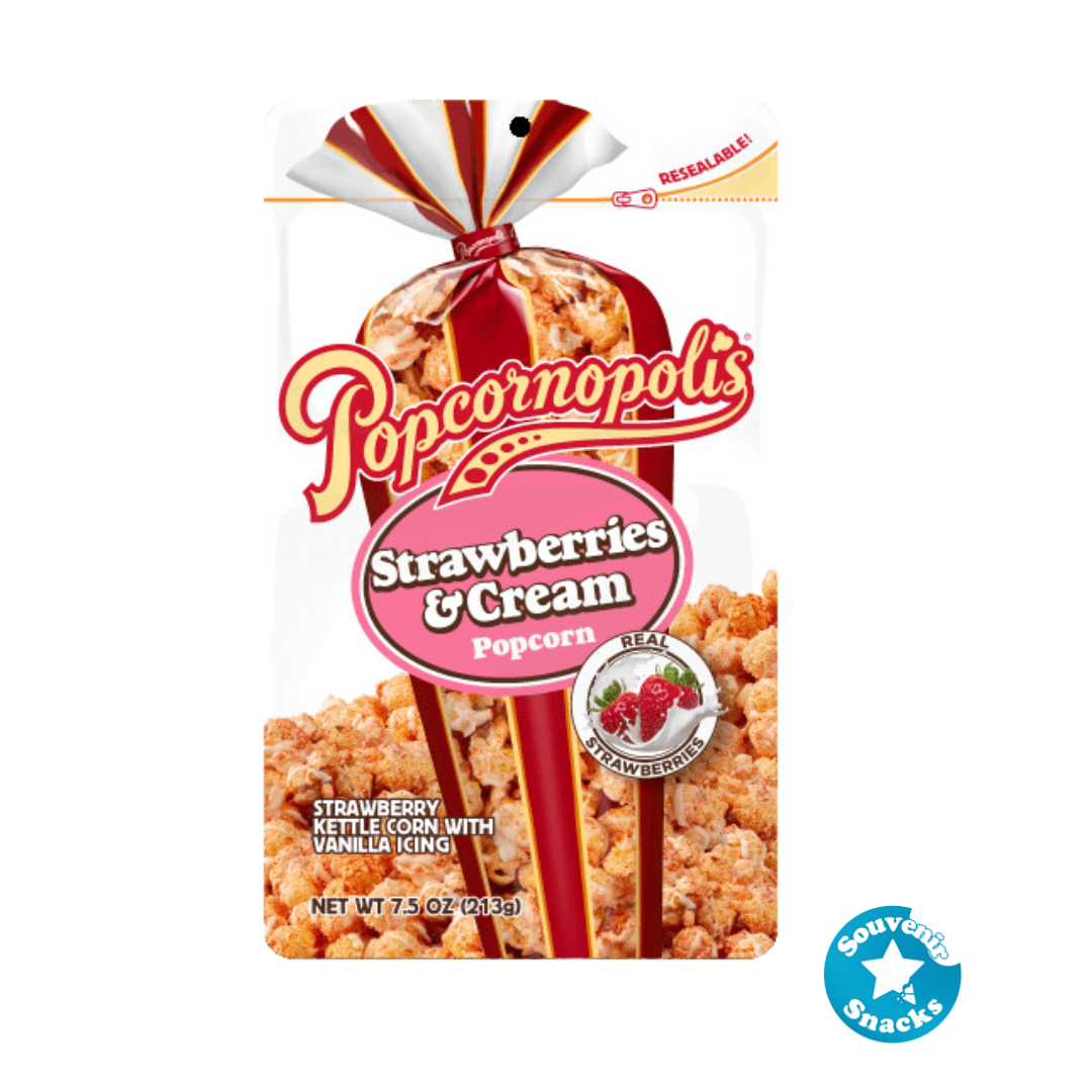 Popcornopolis- Strawberries & Cream Popcorn