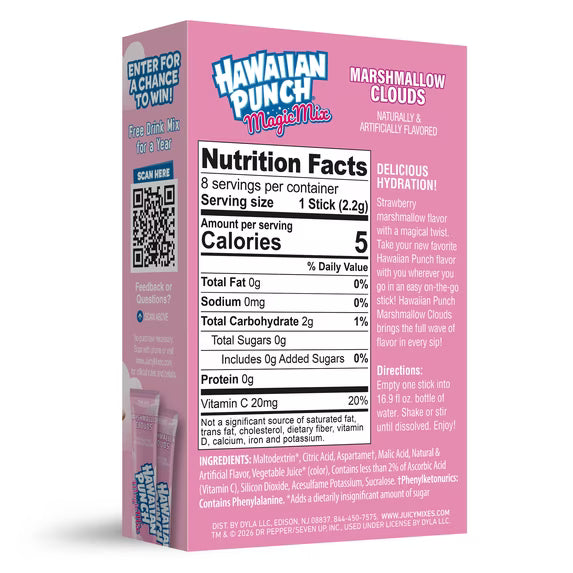 Hawaiian Punch Marshmallow Clouds Powder Drink Mix